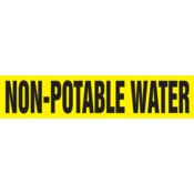 Self-Stick Pipe Markers, Non-Potable Water